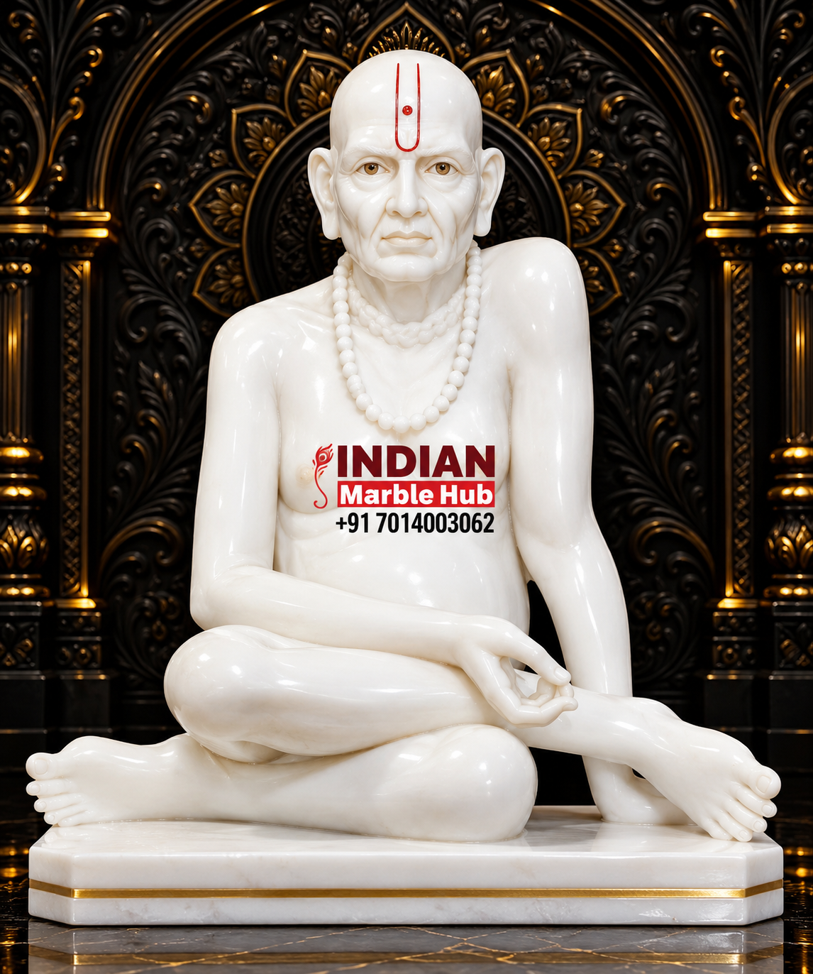 Swami Samarth Ji Marble Statue