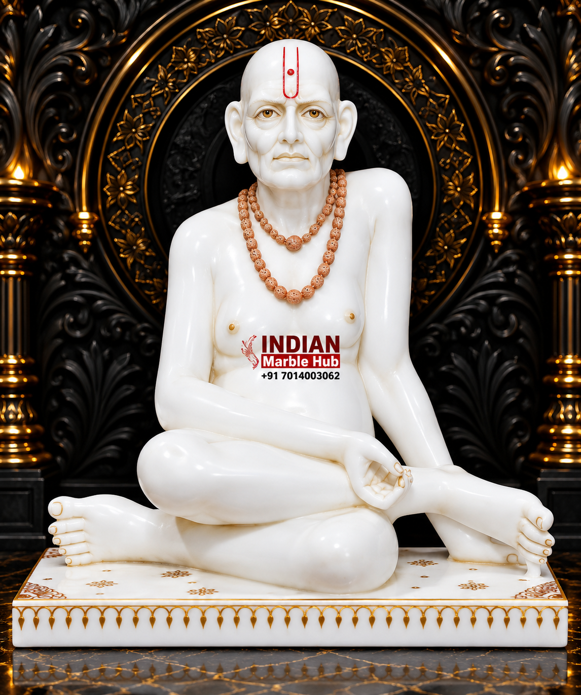 Swami Samarth Ji Marble Statue