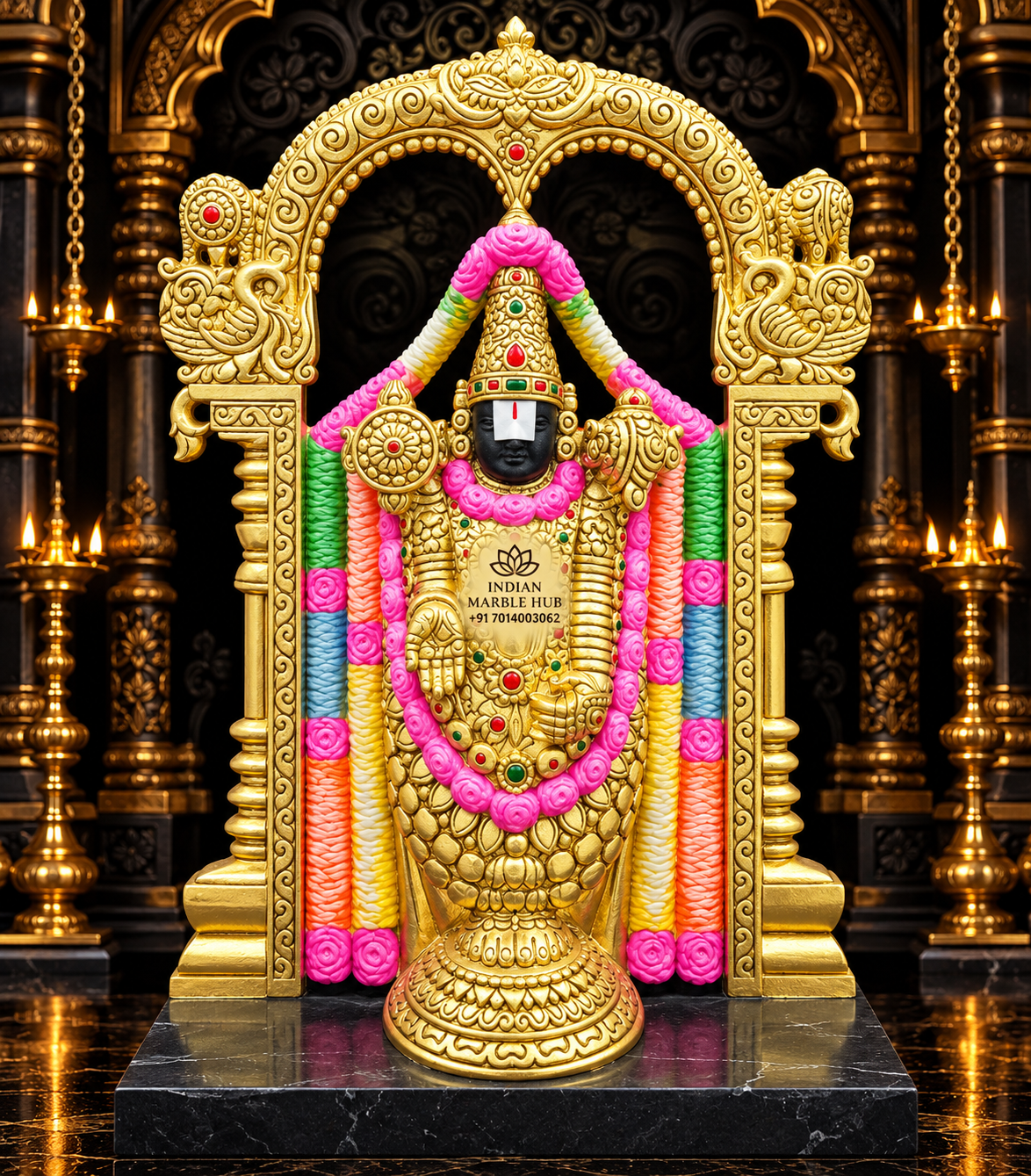 Tirupati Bala Ji Marble Statue