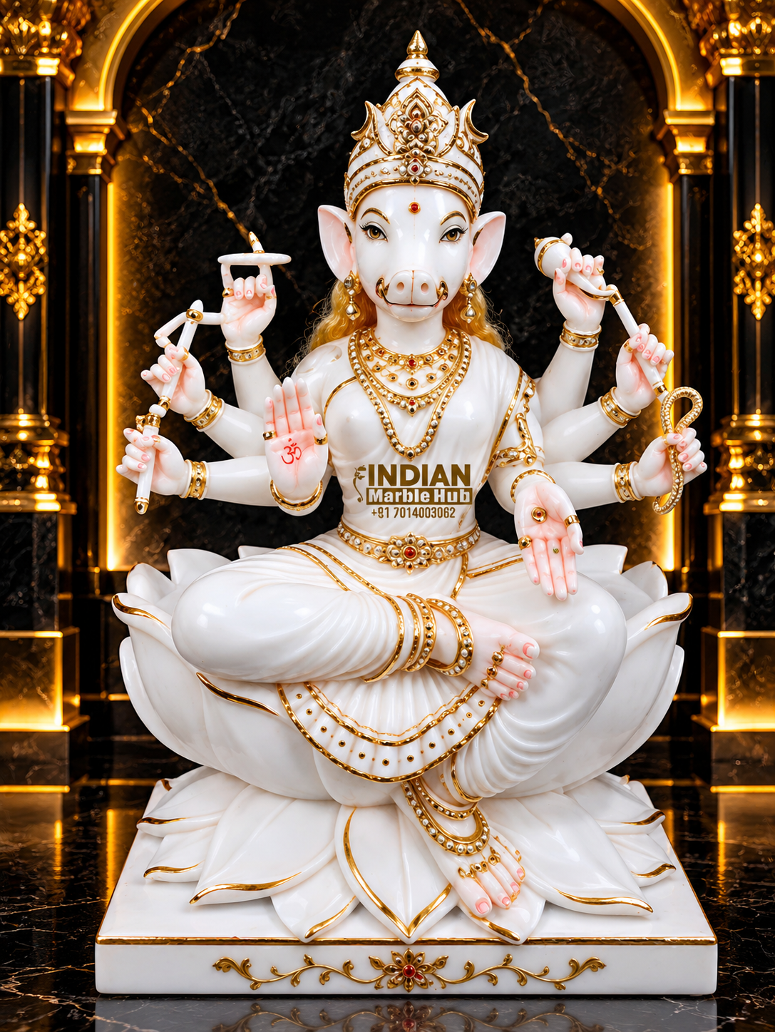 Varahi Mata Marble Statue