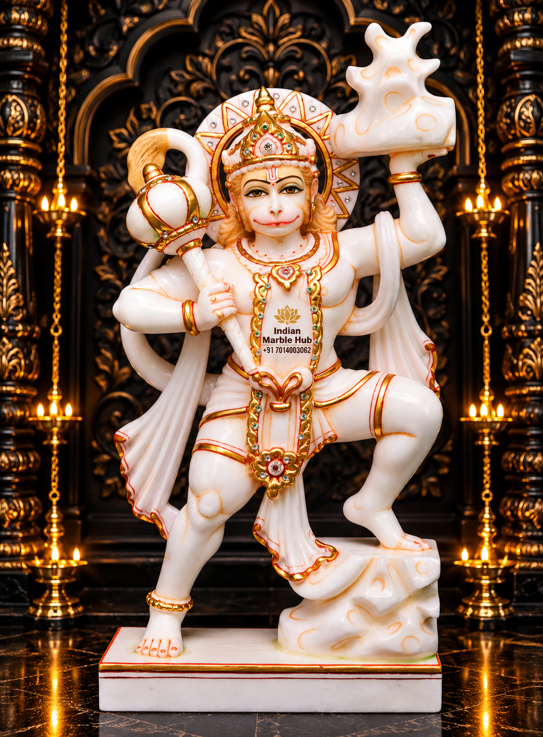 Hanuman Ji Marble Statue