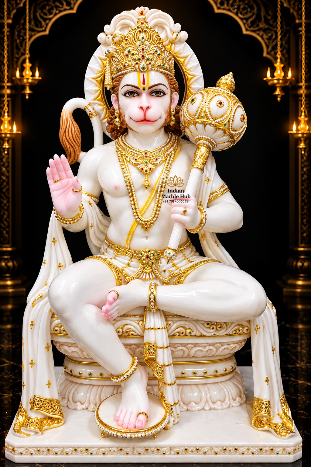 Hanuman Ji Marble Statue