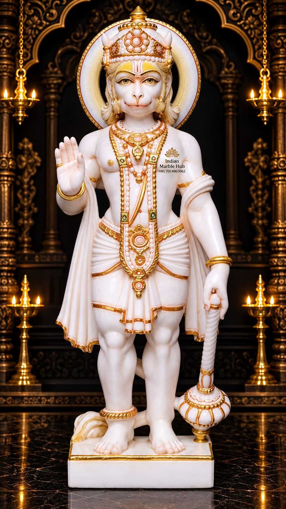 Hanuman Ji Marble Statue